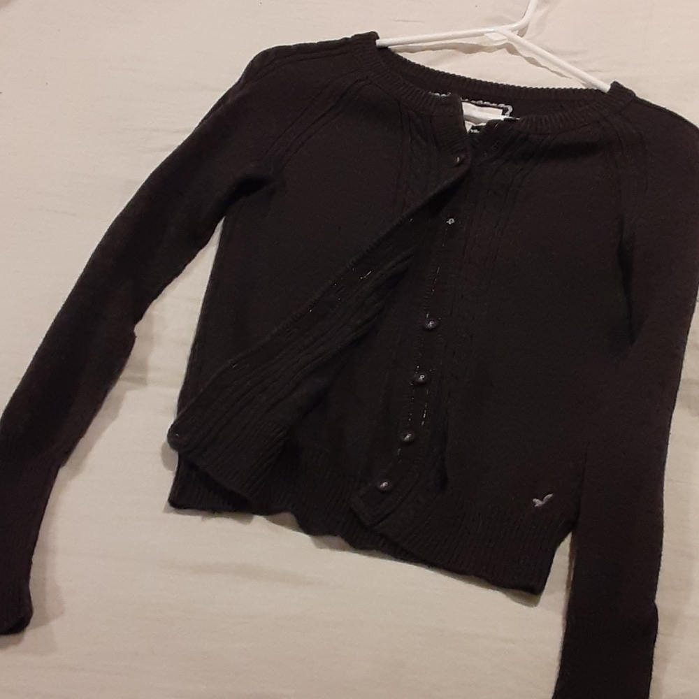 Black cardigan